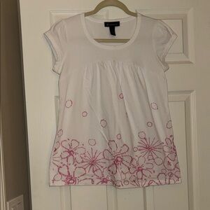 INC International Concepts White Cotton Top